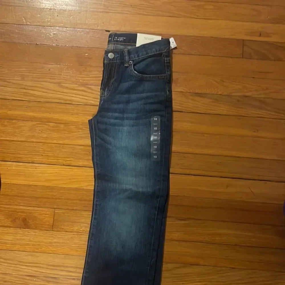 Gap kids stretch straight leg jeans